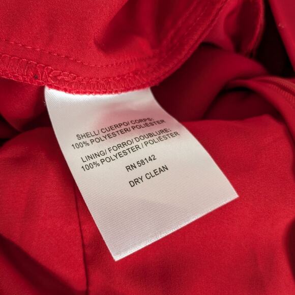 NEW Gal Meets Glam Brielle Jumpsuit 4 Red Wide Leg Holiday Christmas Wide Leg - Picture 10 of 12